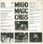 Scan přední a zadní strany obalu původního LP Micro - magic - circus