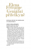 Geniální přítelkyně - seznam postav v PDF Ferrante: Geniální přítelkyně 2. Příběh nového jména